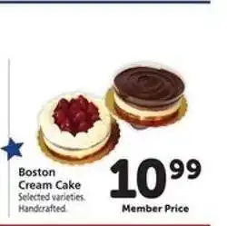 Safeway Boston Cream Cake offer
