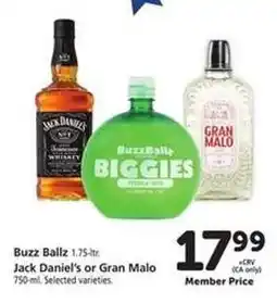 Safeway Buzz Ballz, Jack Daniel’s or Gran Malo offer