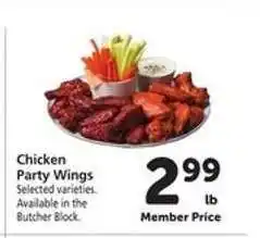 Safeway Chicken Party Wings offer
