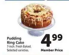 Safeway Pudding Ring Cake offer