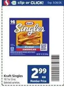 Safeway Kraft Singles offer