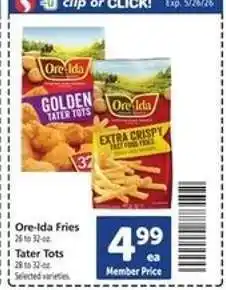 Safeway Ore-Ida Fries offer