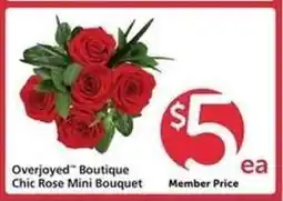 Safeway Overjoyed Boutique Chic Rose Mini Bouquet offer