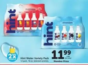 Safeway Hint Water Variety Pack offer