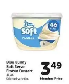 Safeway Blue Bunny Soft Serve Frozen Dessert offer