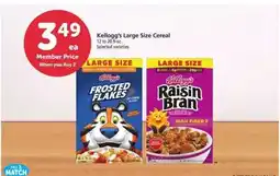 Safeway Kellogg's Large Size Cereal offer