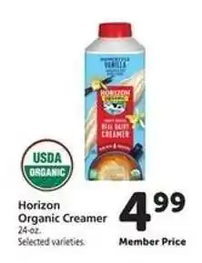 Safeway Horizon Organic Creamer offer