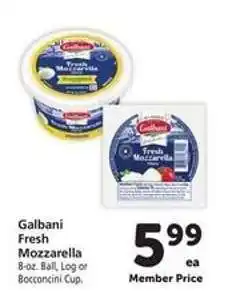 Safeway Galbani Fresh Mozzarella offer