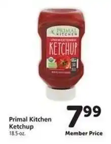 Safeway Primal Kitchen Ketchup offer