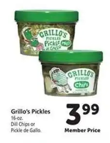 Safeway GRILLO'S PICKLES offer
