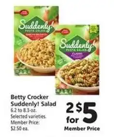 Safeway Betty Crocker Suddenly Salad offer