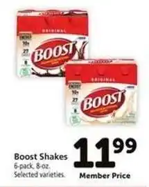 Safeway Boost Shakes offer