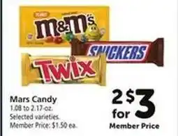 Safeway Mars Candy offer