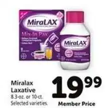 Safeway Miralax Laxative offer