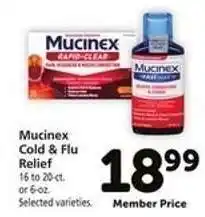 Safeway Mucinex Cold & Flu Relief offer