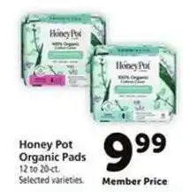 Safeway Honey Pot Organic Pads offer