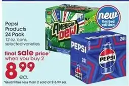 Giant Eagle Pepsi Products 24 Pack offer