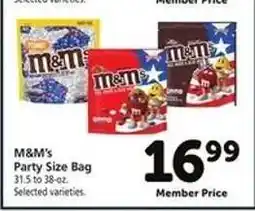 Safeway M&M'S Party Size Bag offer