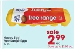 Giant Eagle Happy Egg Free Range Eggs offer