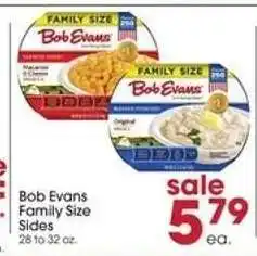 Giant Eagle Bob Evans Family Size Sides offer