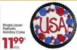 Giant Eagle Single Layer Patriotic Holiday Cake offer