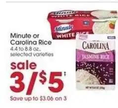 Giant Eagle Minute or Carolina Rice offer