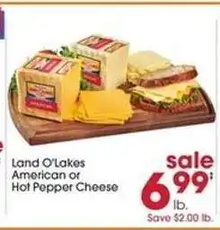 Giant Eagle Land O'Lakes American or Hot Pepper Cheese offer