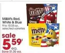 Giant Eagle M&M's Red, White & Blue offer