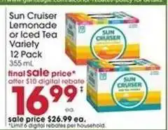 Giant Eagle Sun Cruiser Lemonade or Iced Tea Variety offer