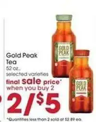 Giant Eagle Gold Peak Tea offer