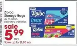Giant Eagle Ziploc Storage Bags offer