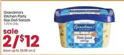 Giant Eagle Grandma's Kitchen Party Size Deli Salads offer