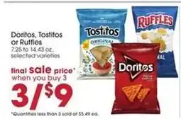 Giant Eagle Doritos, Tostitos or Ruffles offer