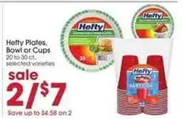 Giant Eagle Hefty Plates, Bowl or Cups offer