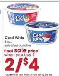 Giant Eagle Cool Whip offer