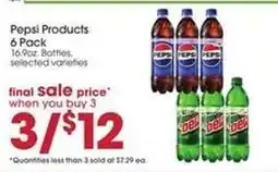 Giant Eagle Pepsi Products 6 Pack offer