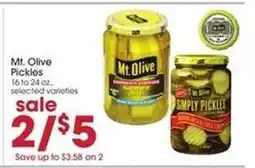 Giant Eagle Mt. Olive Pickles offer