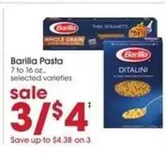 Giant Eagle Barilla Pasta offer