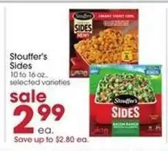 Giant Eagle Stouffer's Sides offer