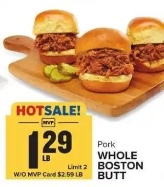Food Lion Pork Whole Boston Butt offer