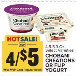 Food Lion Chobani Creations or Flip Yogurt offer