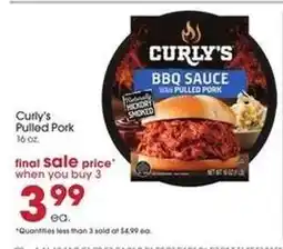 Giant Eagle Curly's Pulled Pork offer
