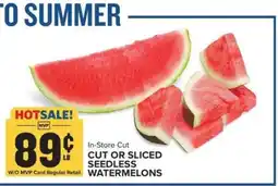 Food Lion Cut or Sliced Seedless Watermelons offer