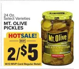 Food Lion Mt. Olive Pickles offer