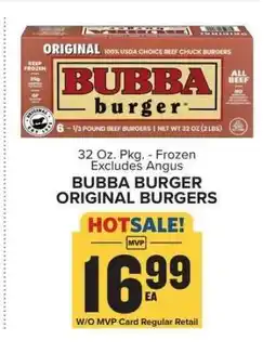 Food Lion BUBBA BURGER ORIGINAL BURGERS offer
