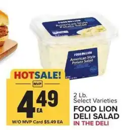 Food Lion FOOD LION DELI SALAD offer