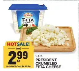 Food Lion President Crumbled Feta Cheese offer