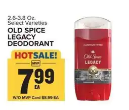 Food Lion Old Spice Legacy Deodorant offer