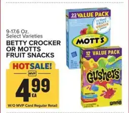 Food Lion Betty Crocker or Motts Fruit Snacks offer