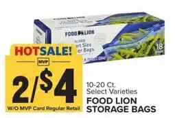 Food Lion Food Lion Storage Bags offer